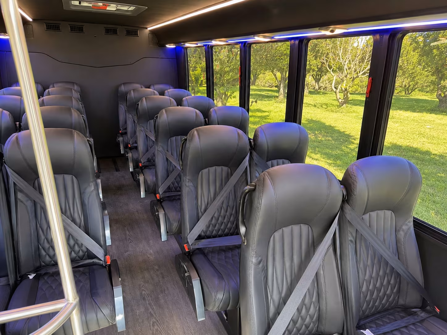 15 passenger minibus inside