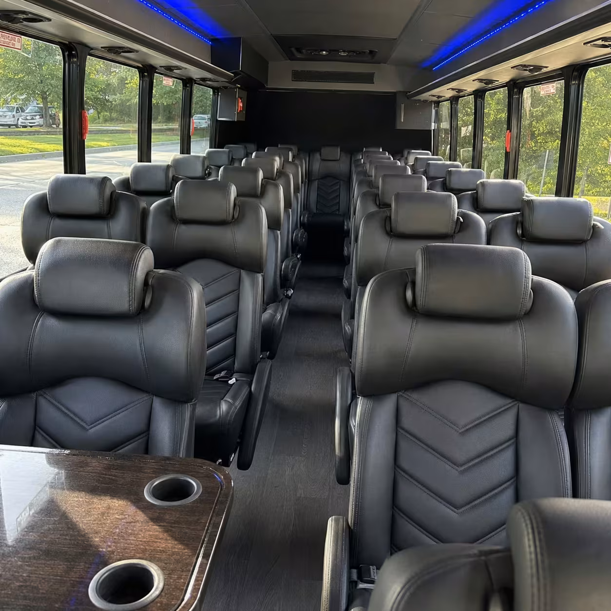 30 passenger minibus inside